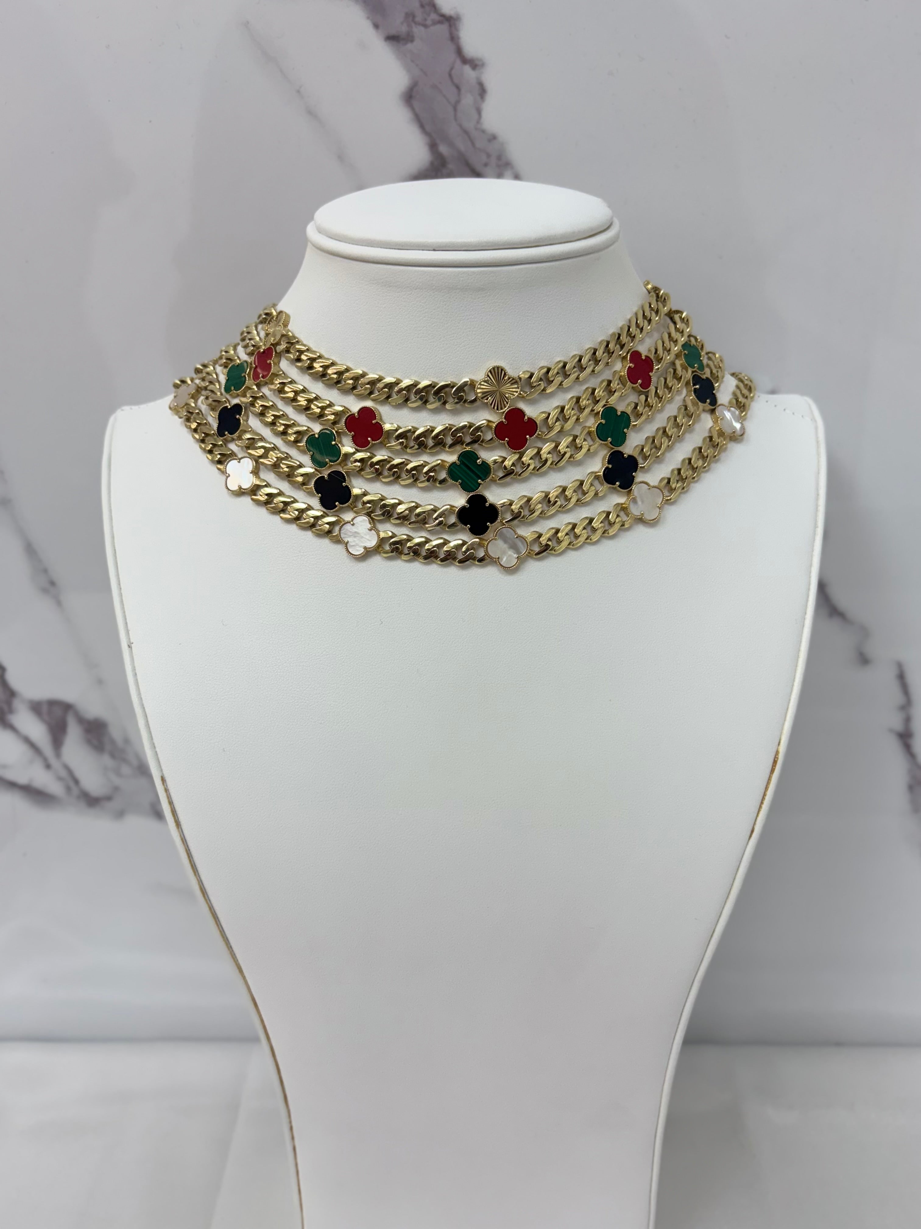 Gargantillas Mónaco con Clover